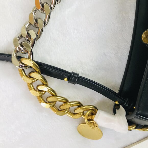 Stella McCartney Frayme Small Shoulder Crossbody Bag Black - Picture 4 of 5